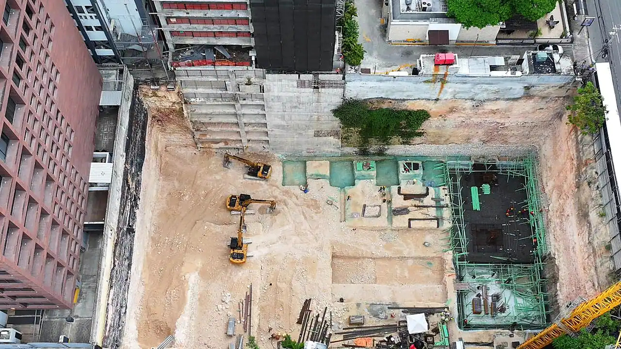 Cimentación y estructura — Torre Alpha