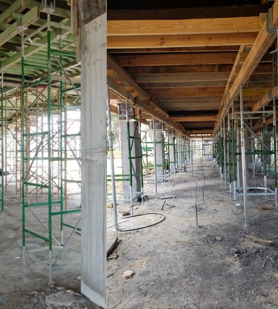 Estructura vertical y encofrado de gran altura
